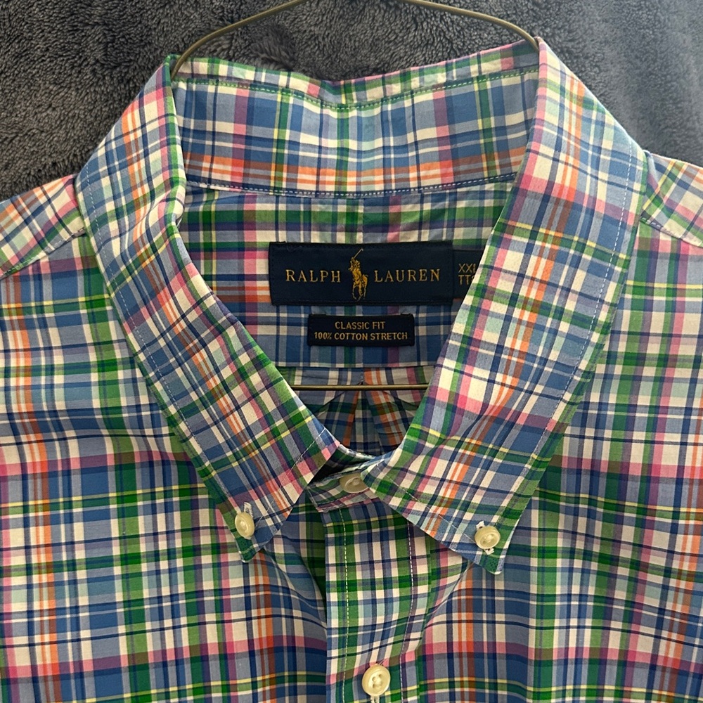 Ralph Lauren Men's Colorful Plaid Button-Down Shirt